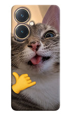 Silly Cat Call Vivo Y27 Hard Case Back Cover by Casekaro