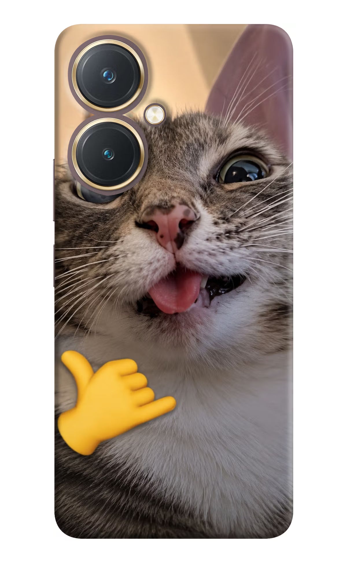 Silly Cat Call Vivo Y27 Back Cover