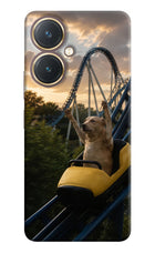 Rollercoaster Dog Vivo Y27 Hard Case Back Cover by Casekaro