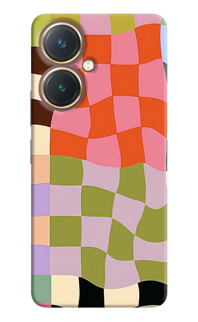Wavy Grid Vivo Y27 Hard Case Back Cover by Casekaro