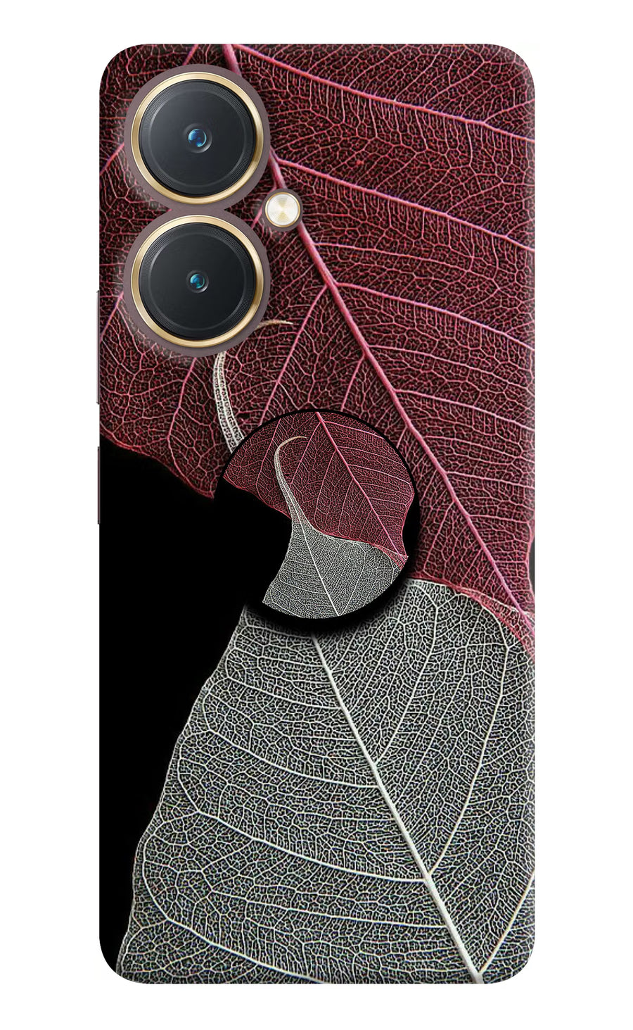 Leaf Pattern Vivo Y27 Pop Case, Hard case