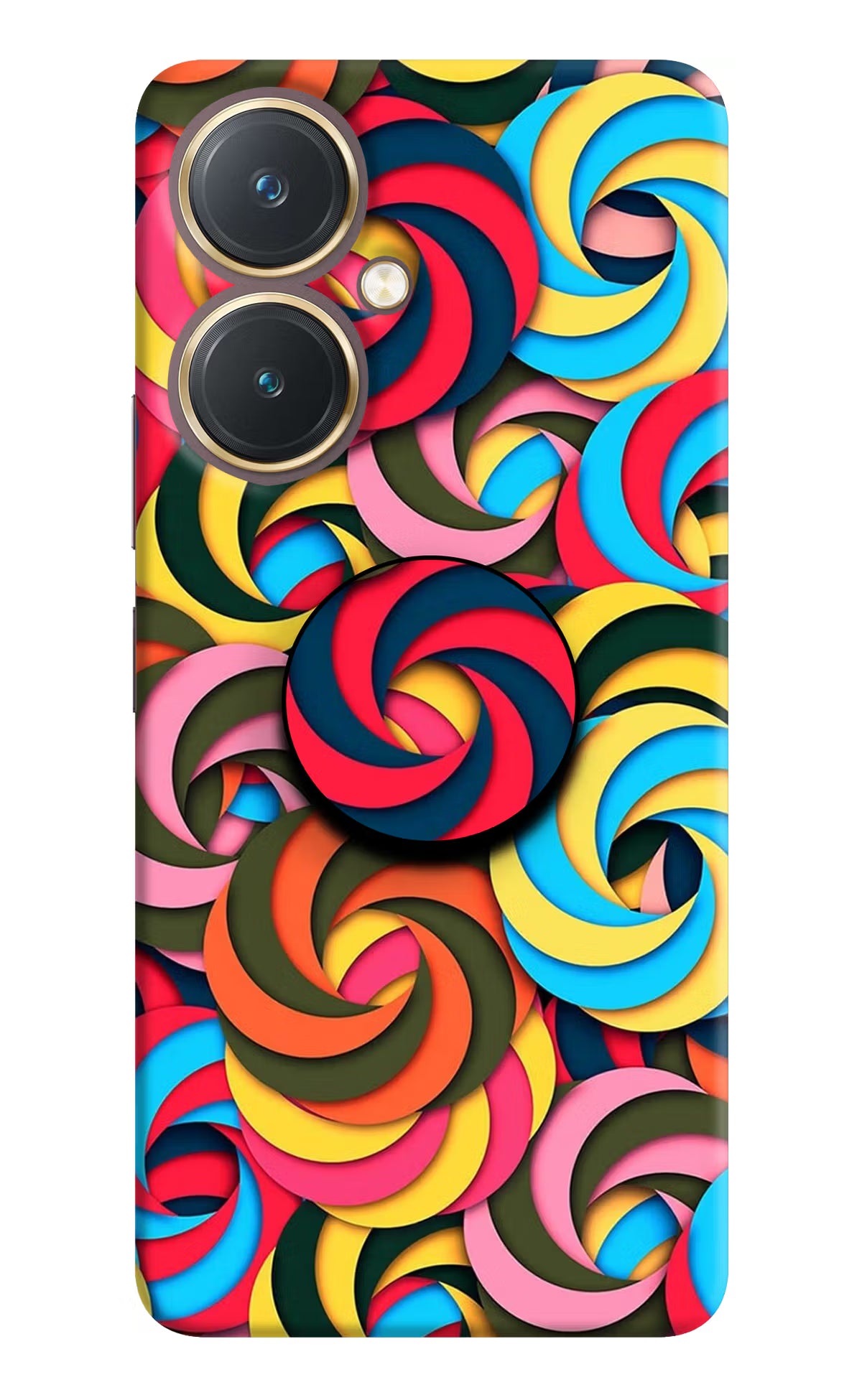 Spiral Pattern Vivo Y27 Pop Case by Casekaro