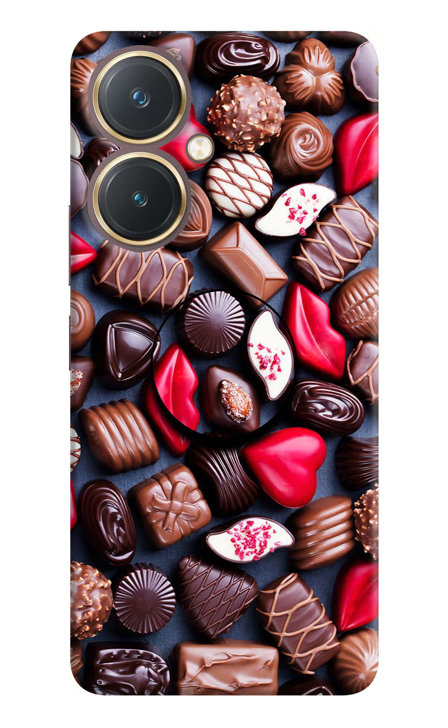 Chocolates Vivo Y27 Pop Case, Hard case