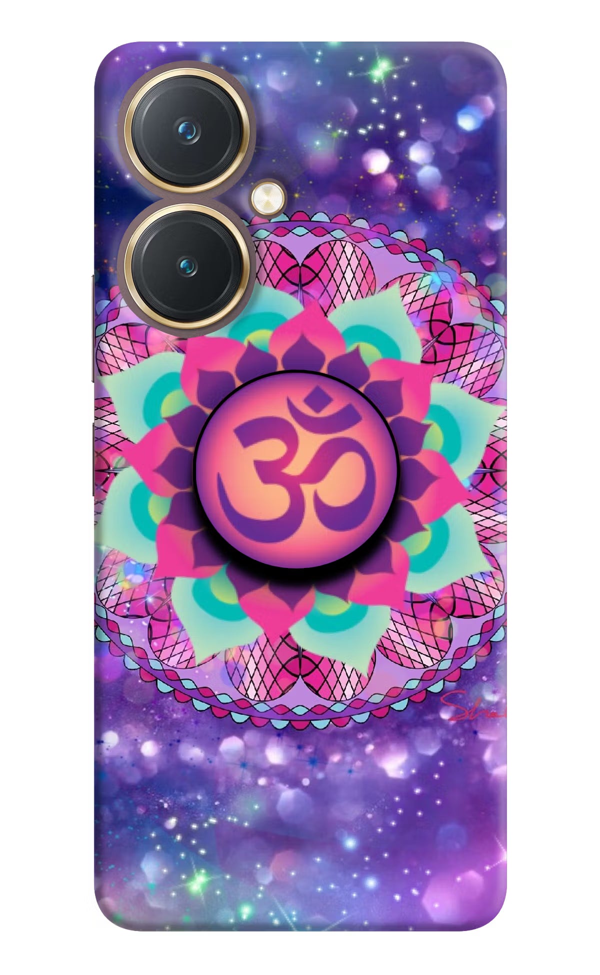 Om Purple Vivo Y27 Pop Case by Casekaro