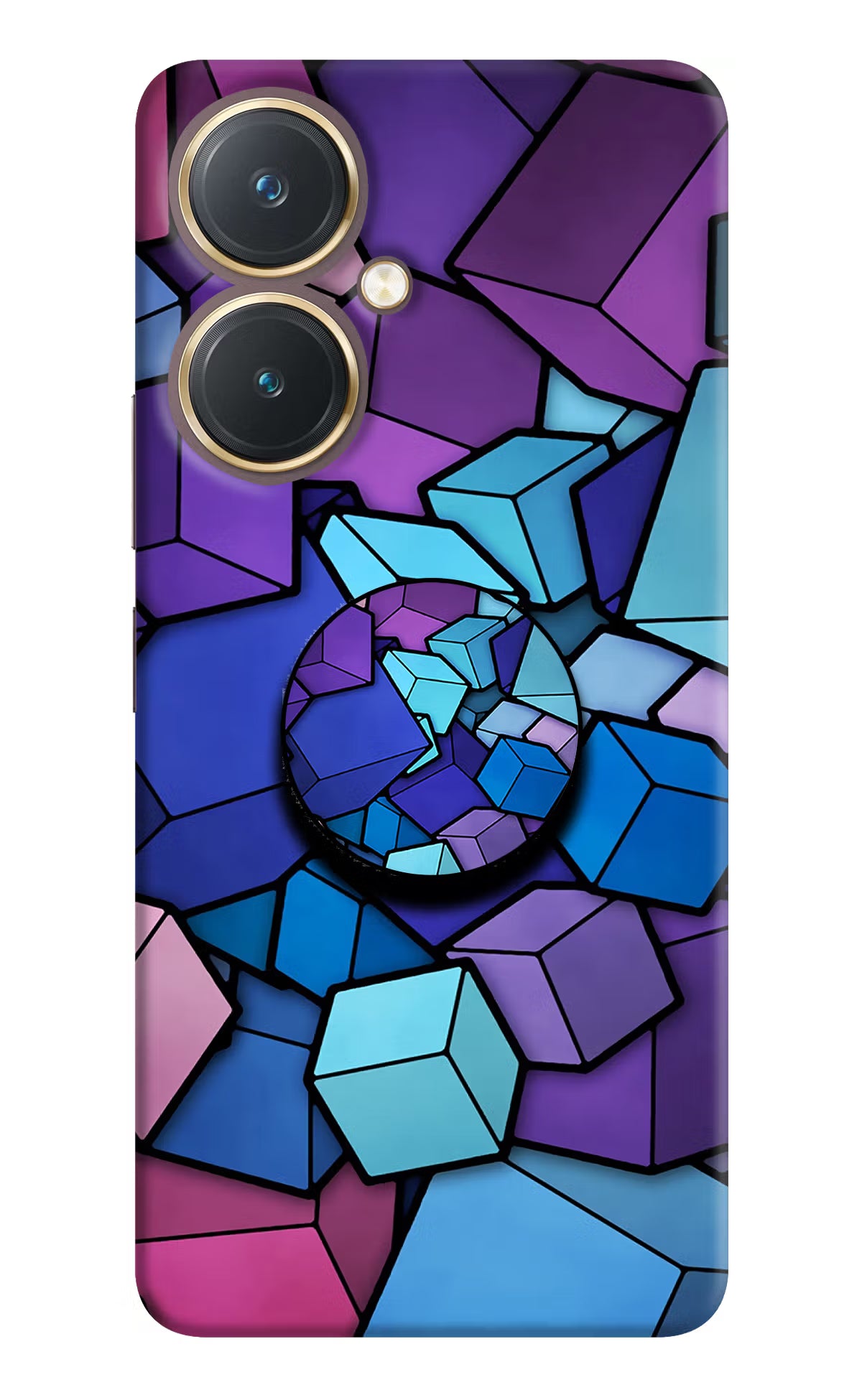 Cubic Abstract Vivo Y27 Pop Case by Casekaro