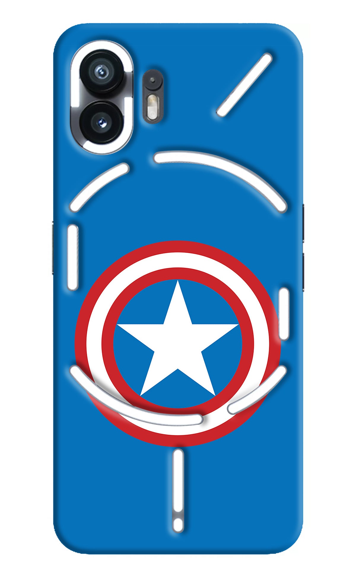 Captain America Logo Nothing Phone 2 Back Cover