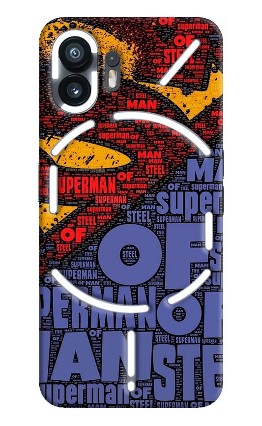 Superman Nothing Phone 2 Hard Case Back Cover by Casekaro