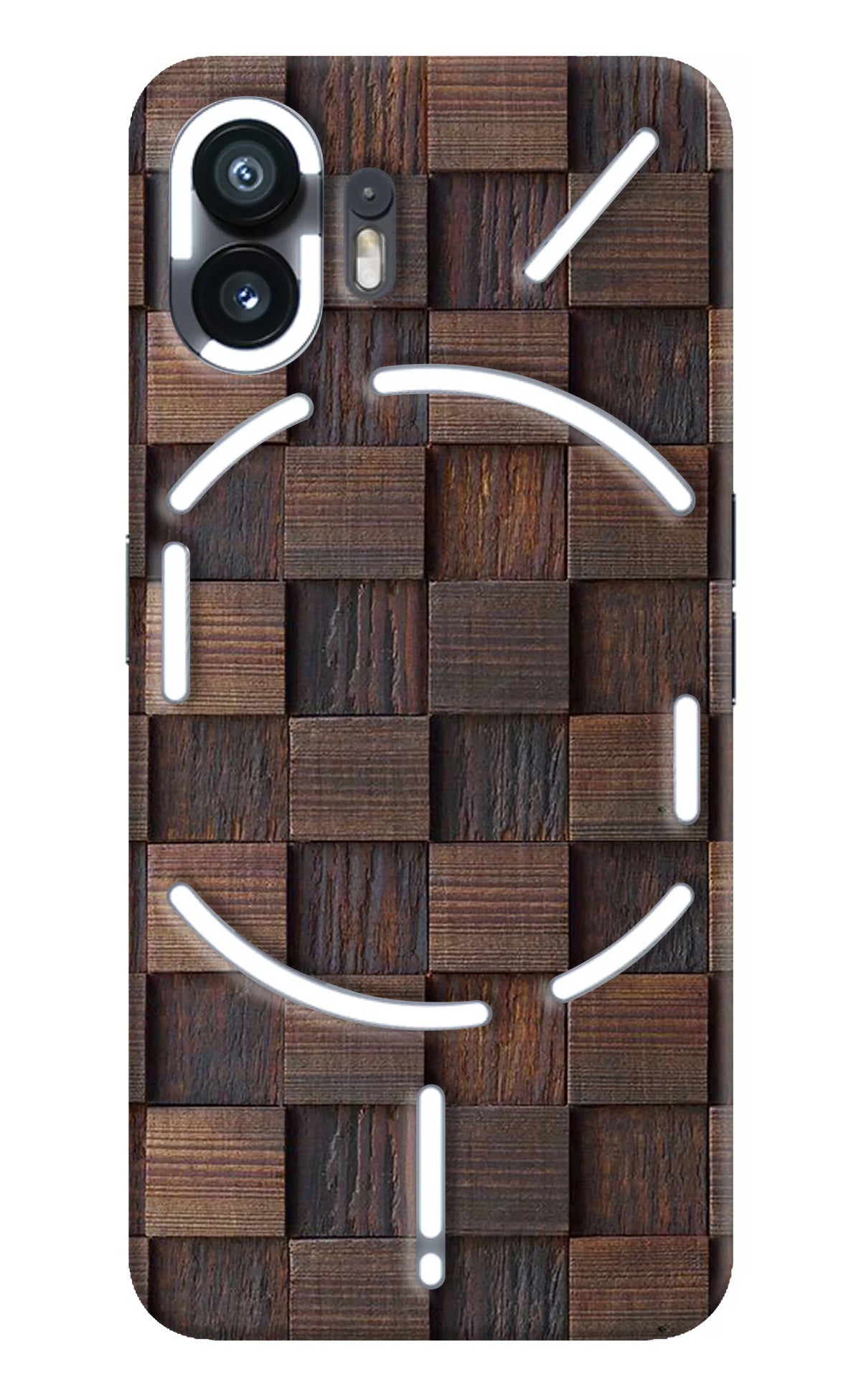 Wooden Cube Design Nothing Phone 2 Back Cover