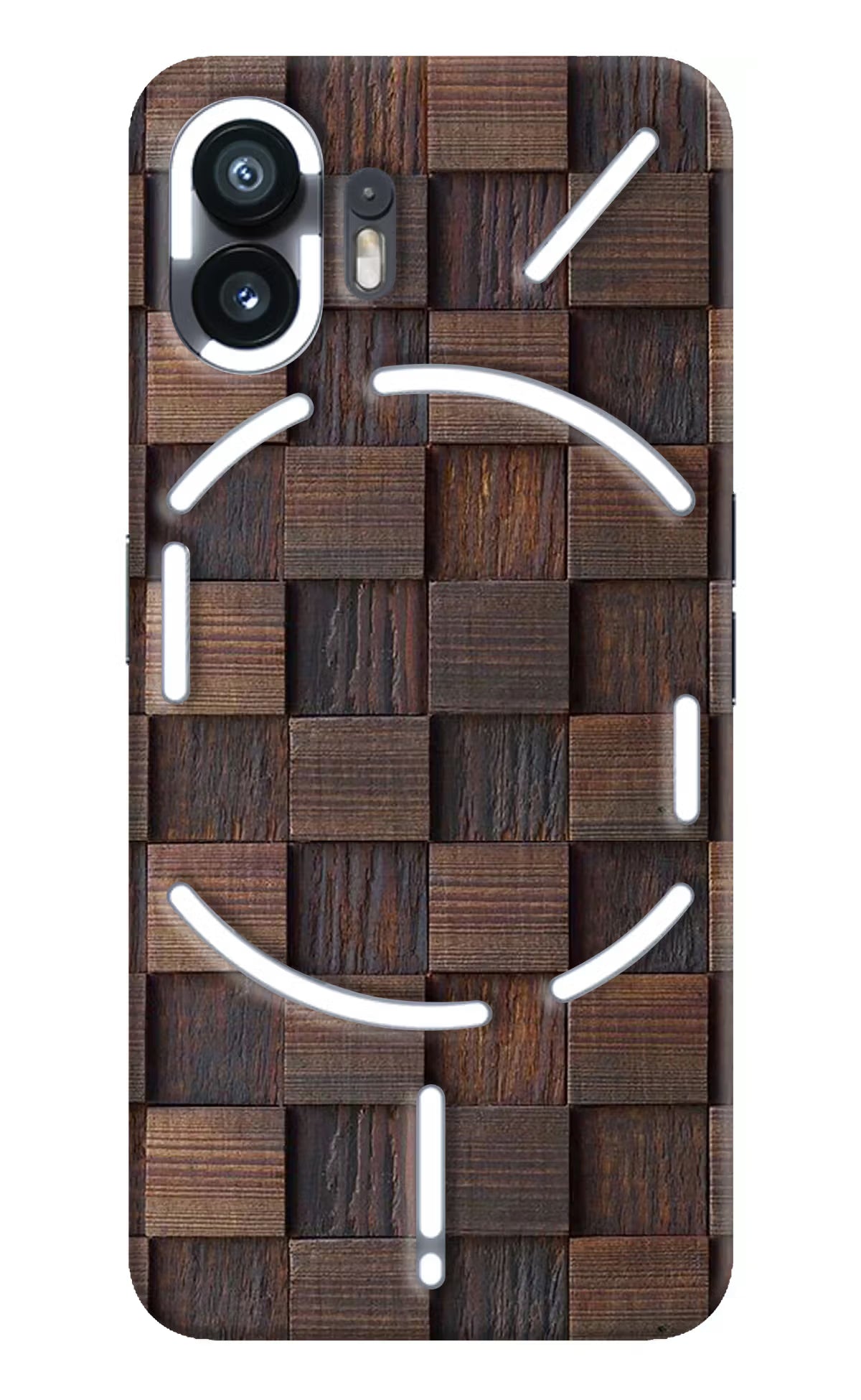 Wooden Cube Design Nothing Phone 2 Hard Case Back Cover by Casekaro