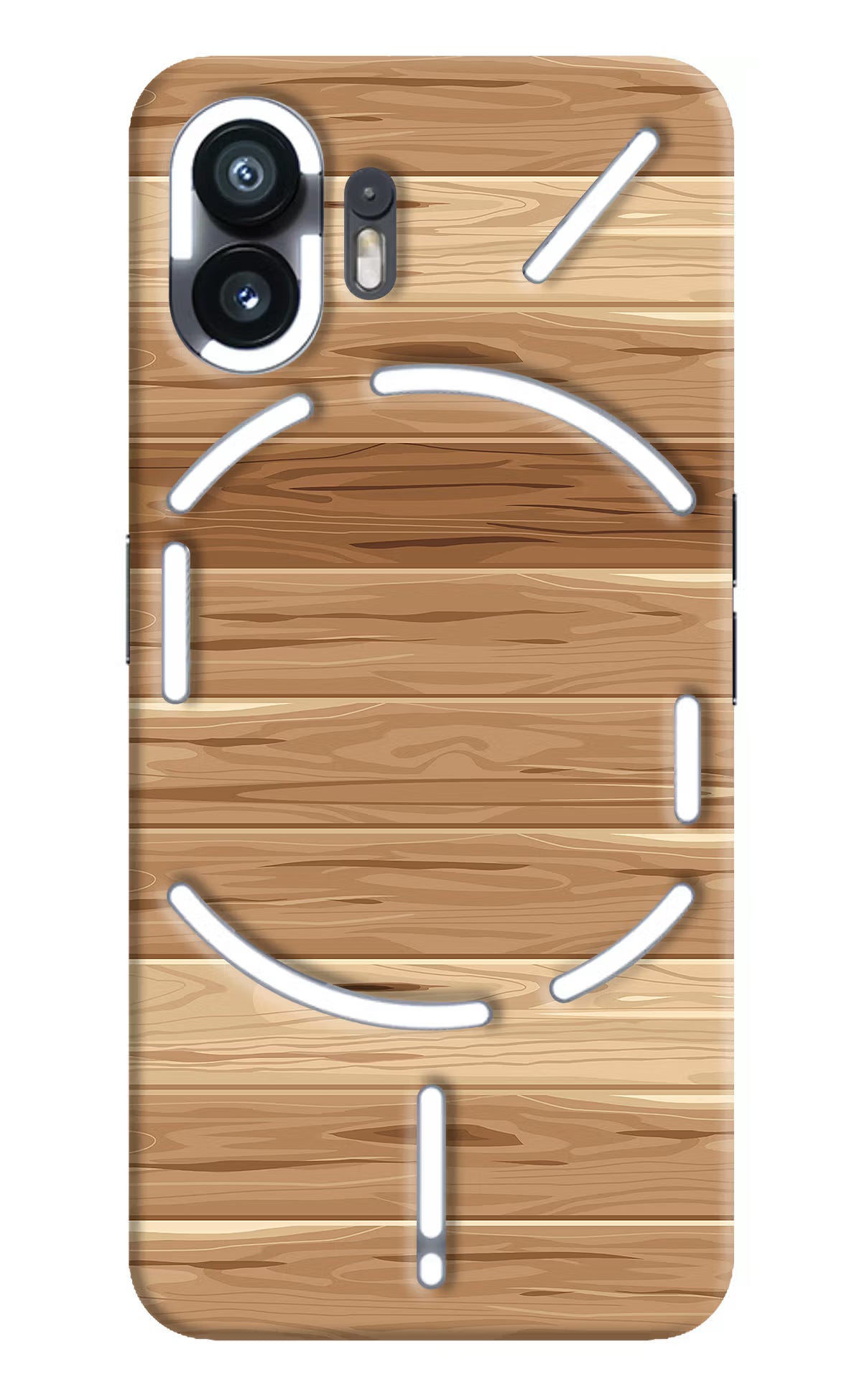 Wooden Vector Nothing Phone 2 Hard Case Back Cover by Casekaro