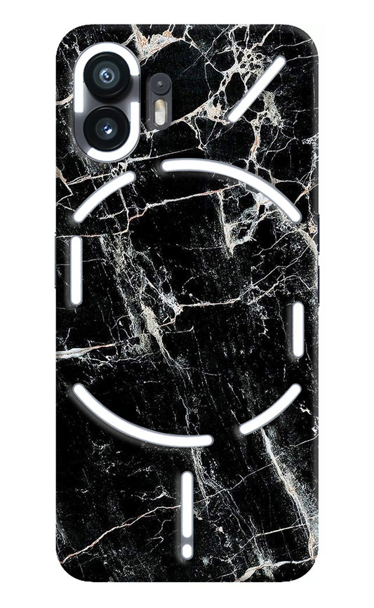 Black Marble Texture Nothing Phone 2 Back Cover