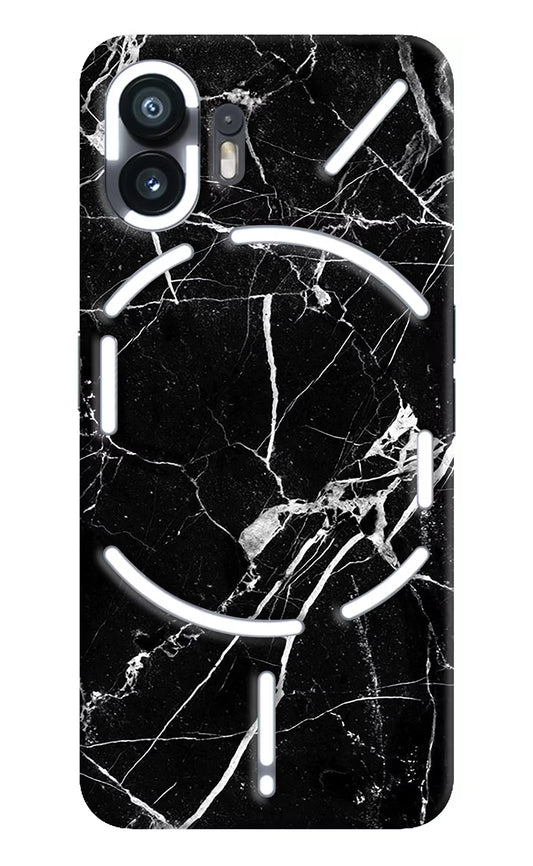 Black Marble Pattern Nothing Phone 2 Hard Case Back Cover by Casekaro