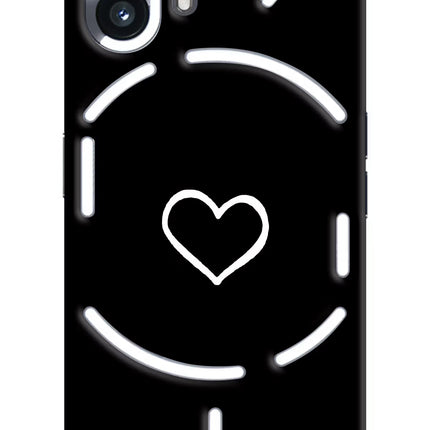 Heart Nothing Phone 2 Hard Case Back Cover by Casekaro