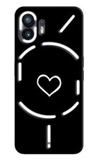 Heart Nothing Phone 2 Hard Case Back Cover by Casekaro