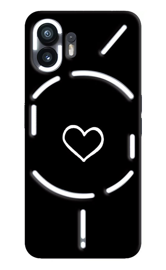 Heart Nothing Phone 2 Hard Case Back Cover by Casekaro