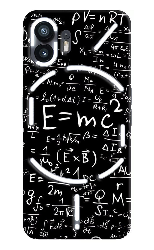 Physics Formula Nothing Phone 2 Hard Case Back Cover by Casekaro