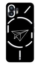 Paper Plane White Nothing Phone 2 Hard Case Back Cover by Casekaro