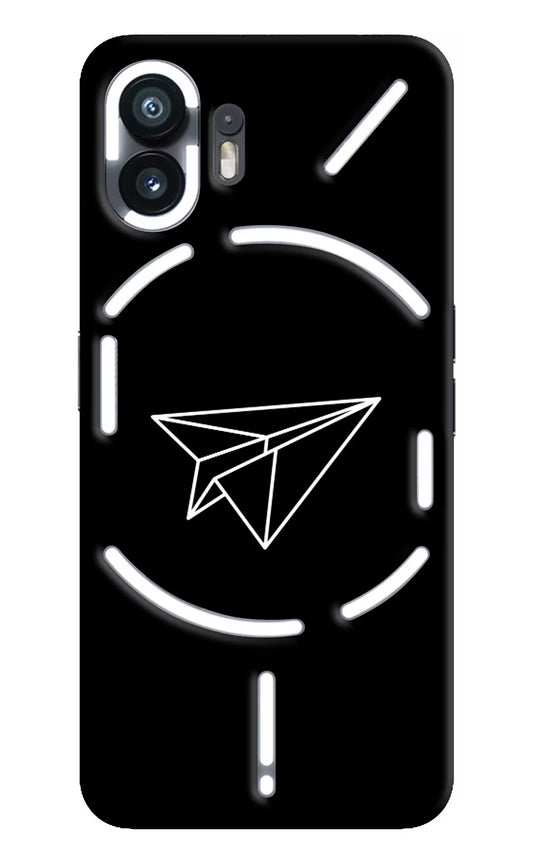 Paper Plane White Nothing Phone 2 Hard Case Back Cover by Casekaro