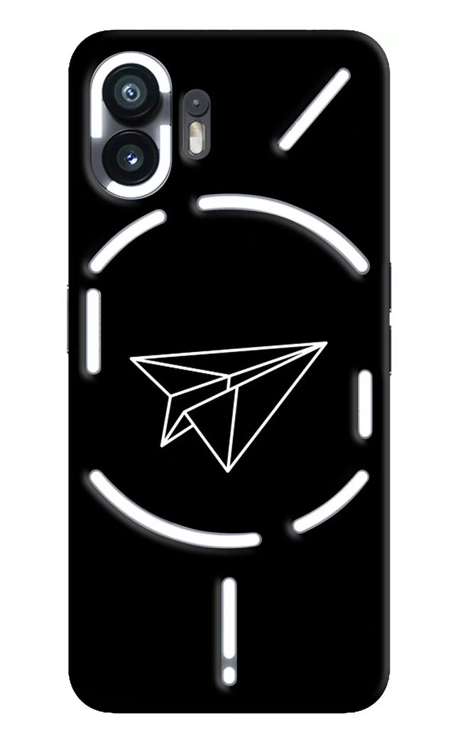 Paper Plane White Nothing Phone 2 Hard Case Back Cover by Casekaro