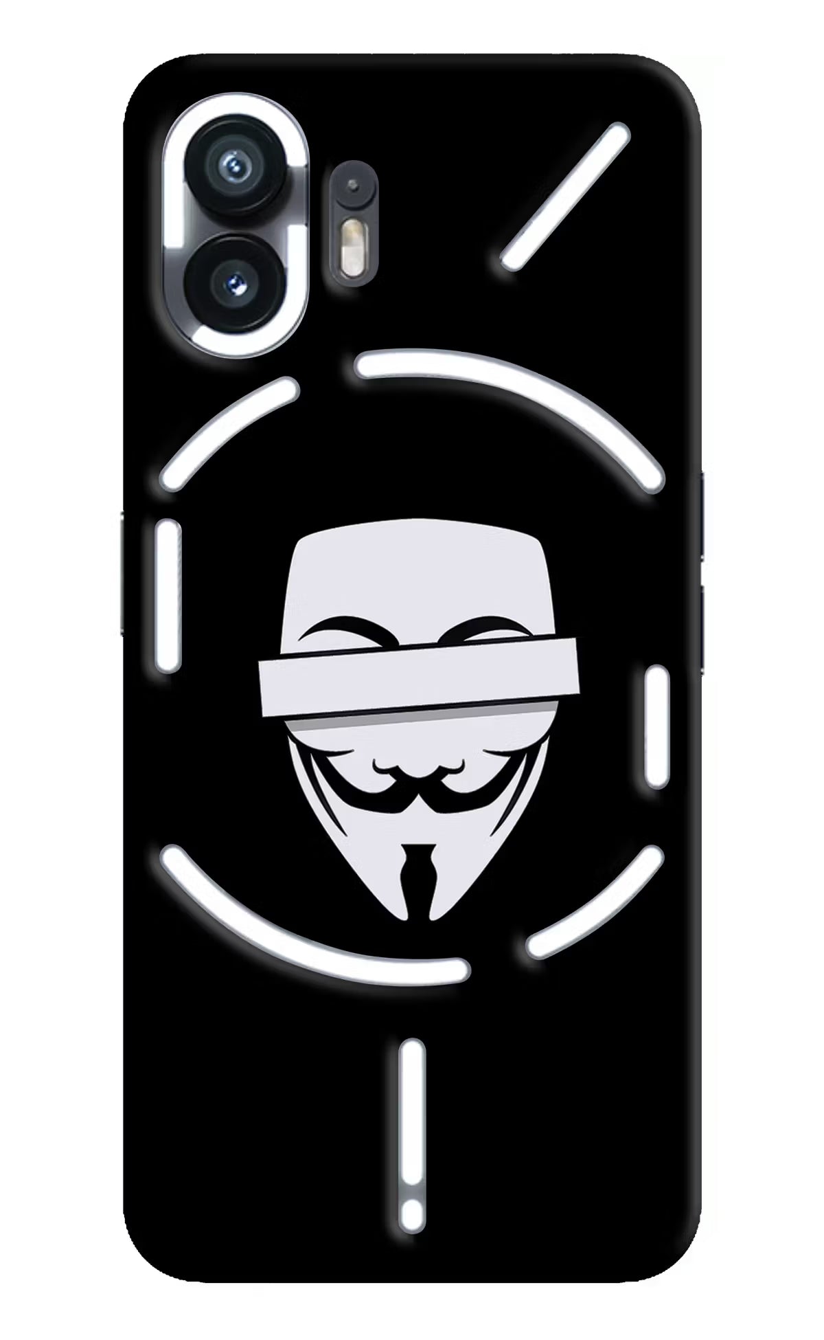 Anonymous Face Nothing Phone 2 Hard Case Back Cover by Casekaro