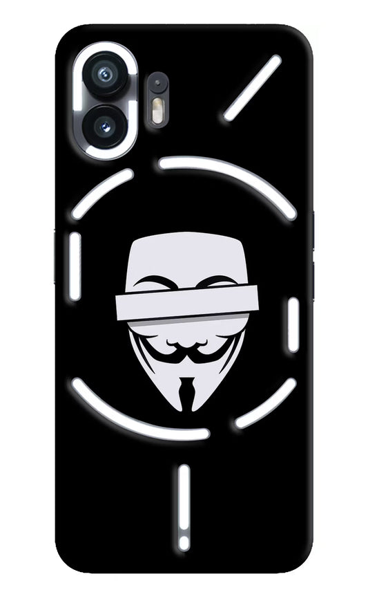 Anonymous Face Nothing Phone 2 Hard Case Back Cover by Casekaro