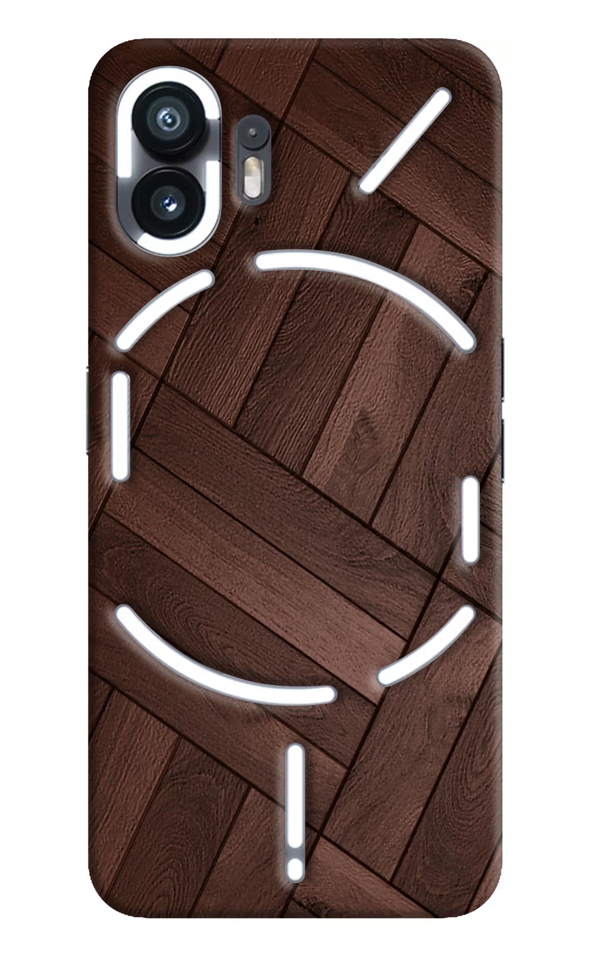 Wooden Texture Design Nothing Phone 2 Hard Case Back Cover by Casekaro