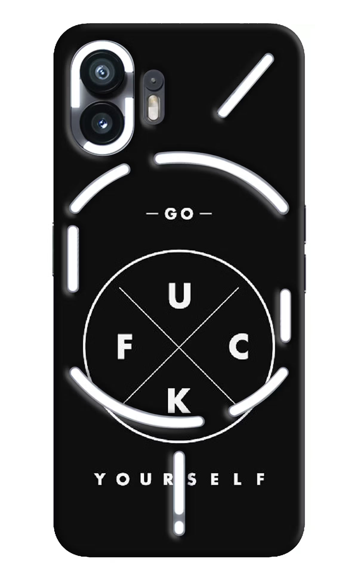 Go Fuck Yourself Nothing Phone 2 Hard Case Back Cover by Casekaro