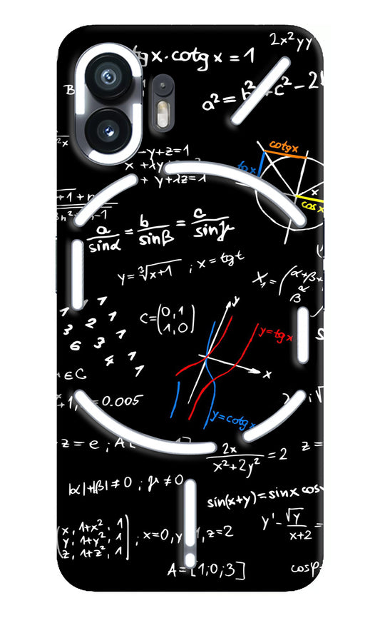 Mathematics Formula Nothing Phone 2 Back Cover