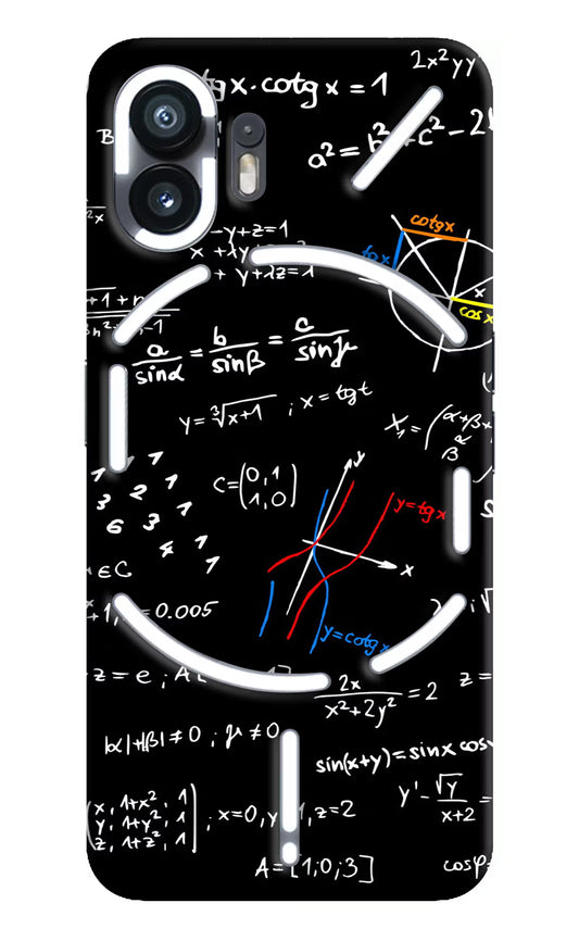 Mathematics Formula Nothing Phone 2 Hard Case Back Cover by Casekaro