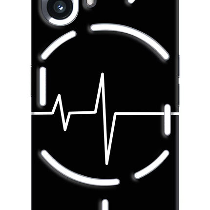 Heart Beats Nothing Phone 2 Hard Case Back Cover by Casekaro