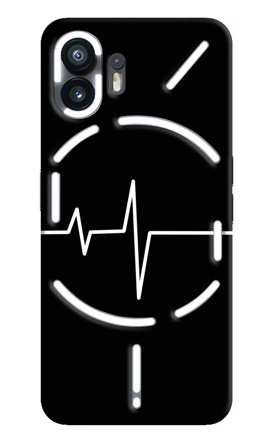 Heart Beats Nothing Phone 2 Hard Case Back Cover by Casekaro