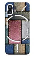 Multicolor Jeans Nothing Phone 2 Hard Case Back Cover by Casekaro