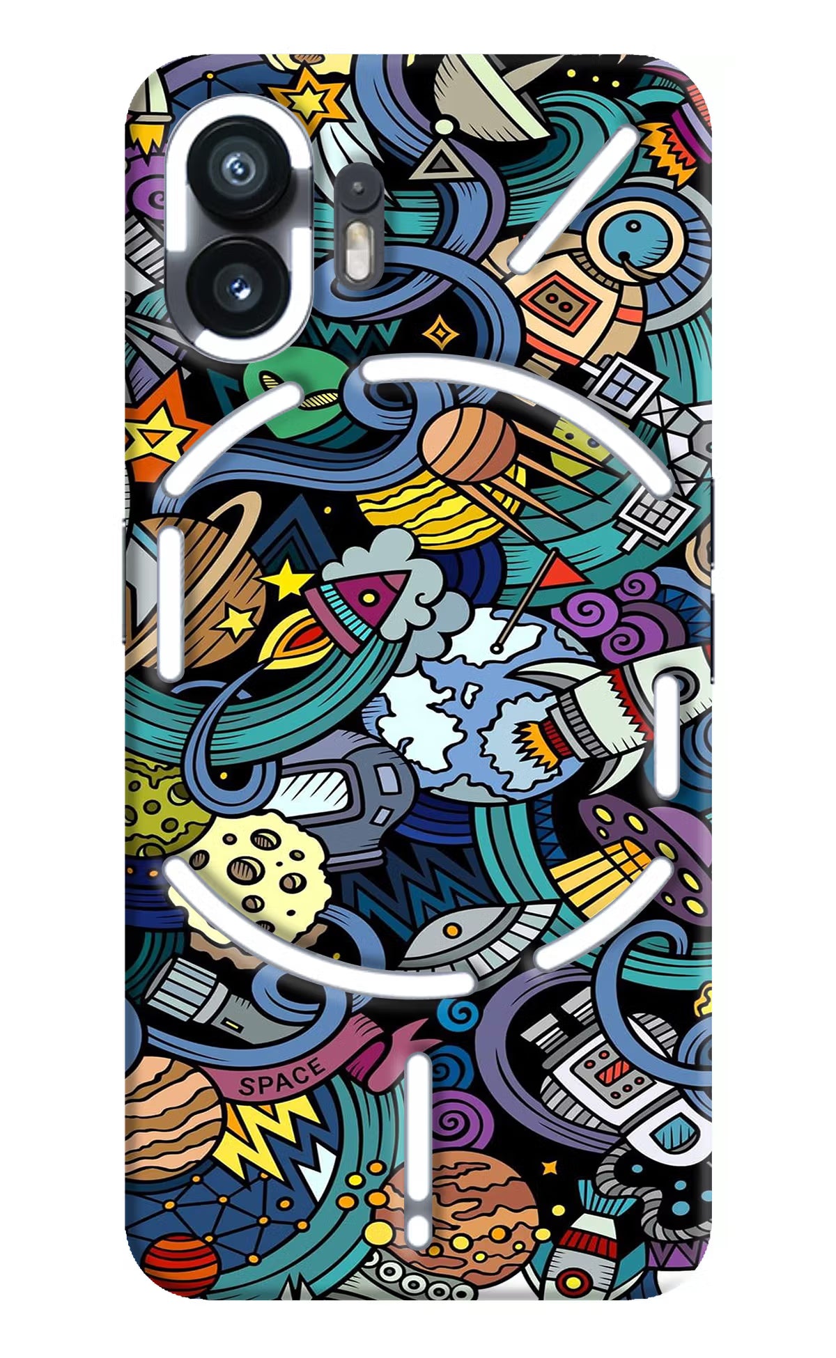 Space Abstract Nothing Phone 2 Hard Case Back Cover by Casekaro