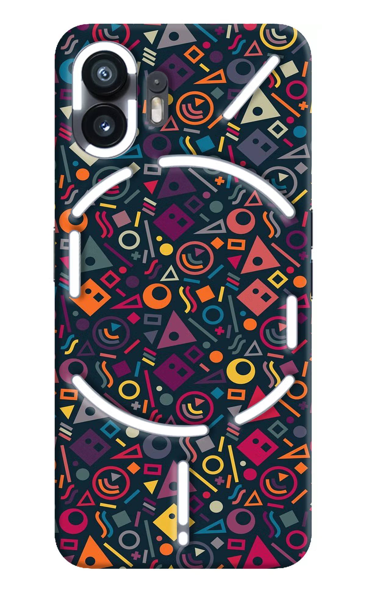 Geometric Abstract Nothing Phone 2 Hard Case Back Cover by Casekaro