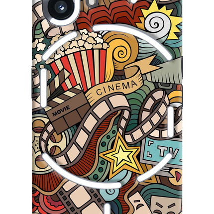 Cinema Abstract Nothing Phone 2 Hard Case Back Cover by Casekaro