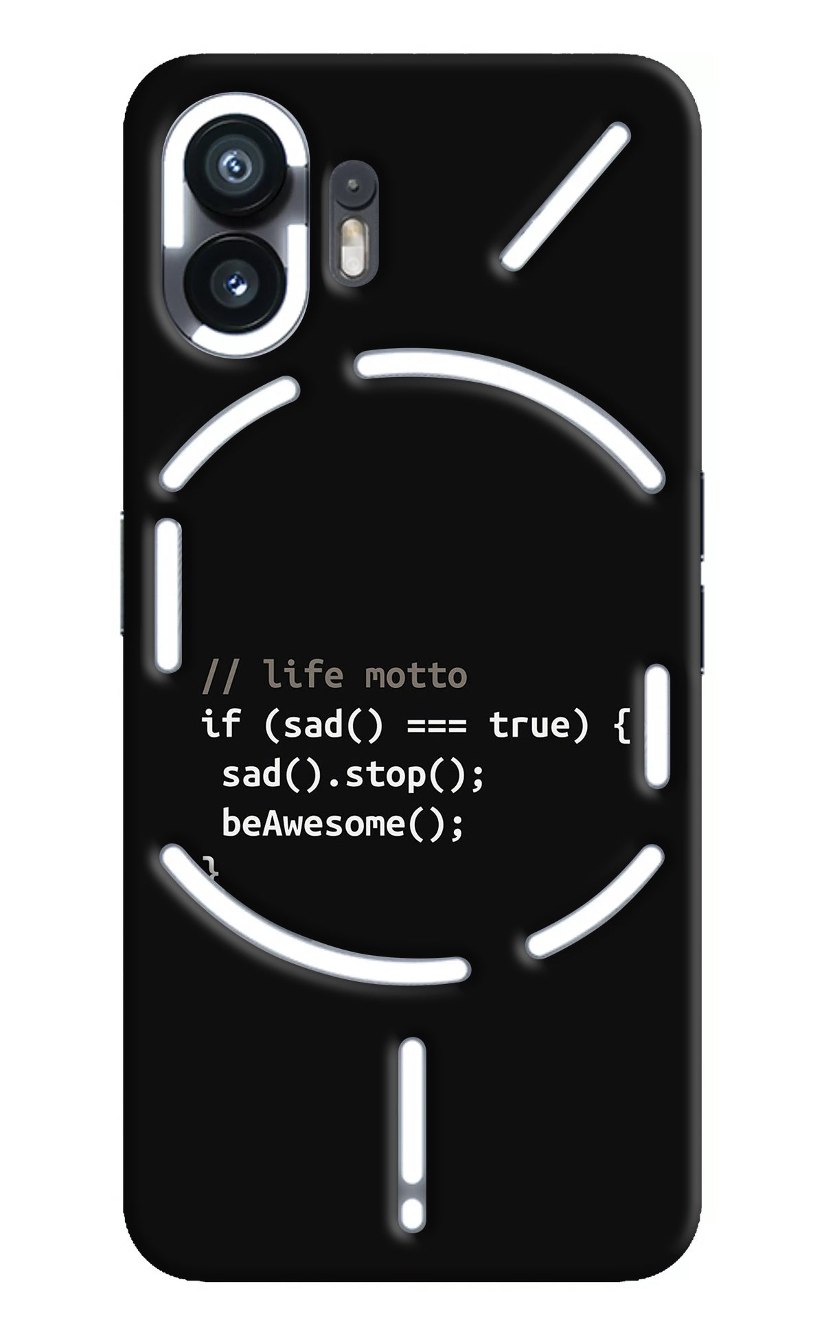 Life Motto Code Nothing Phone 2 Back Cover