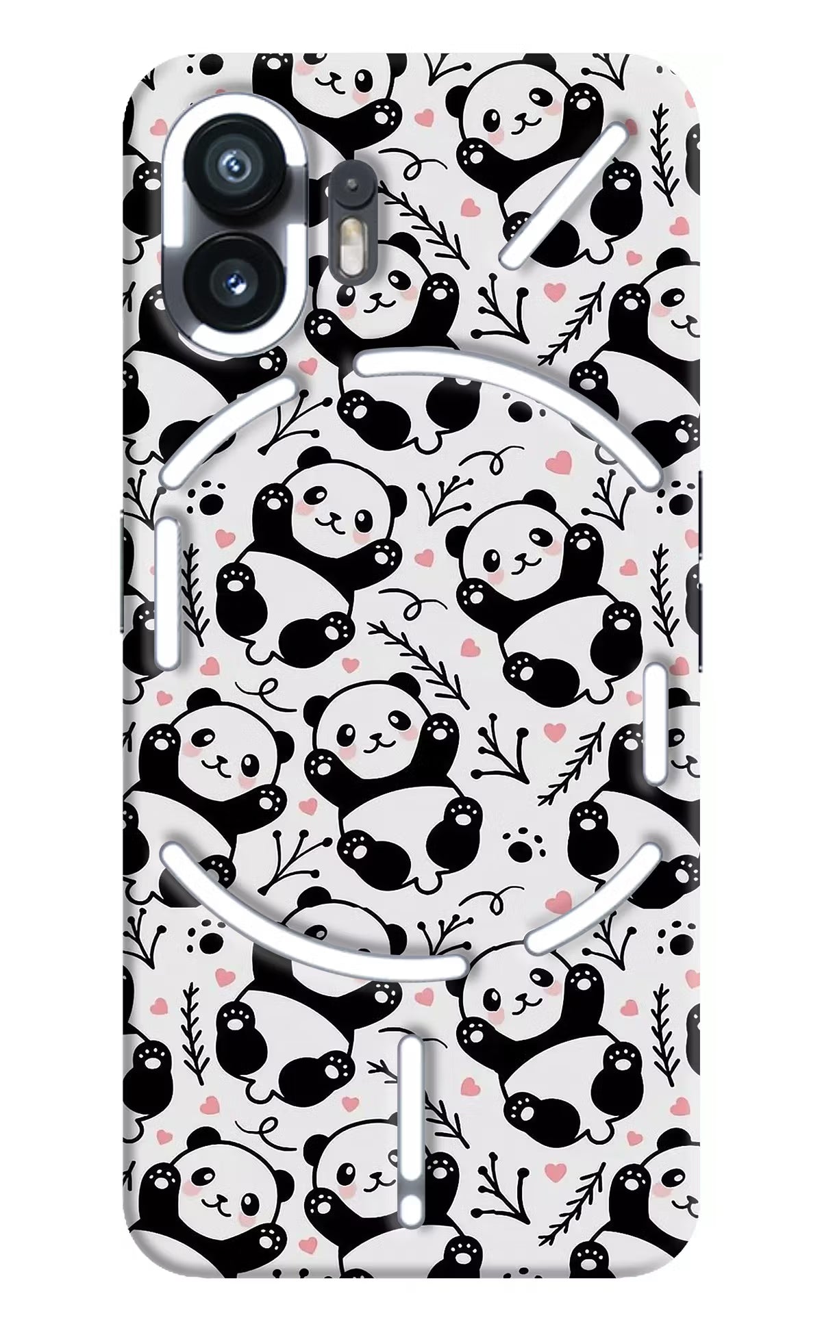 Cute Panda Nothing Phone 2 Hard Case Back Cover by Casekaro