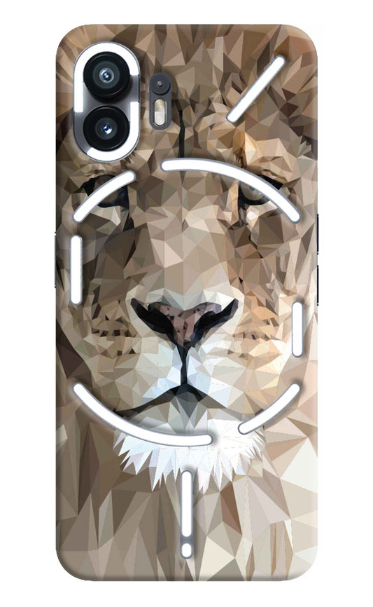 Lion Art Nothing Phone 2 Back Cover