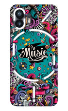 Music Graffiti Nothing Phone 2 Hard Case Back Cover by Casekaro