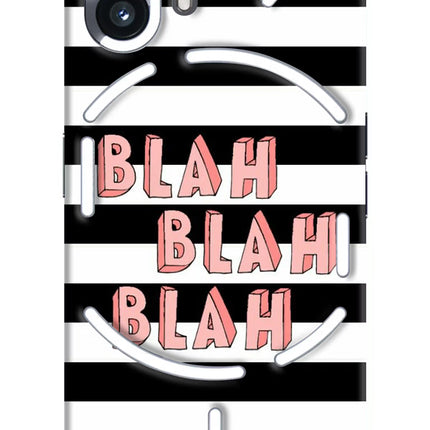 Blah Blah Blah Nothing Phone 2 Hard Case Back Cover by Casekaro