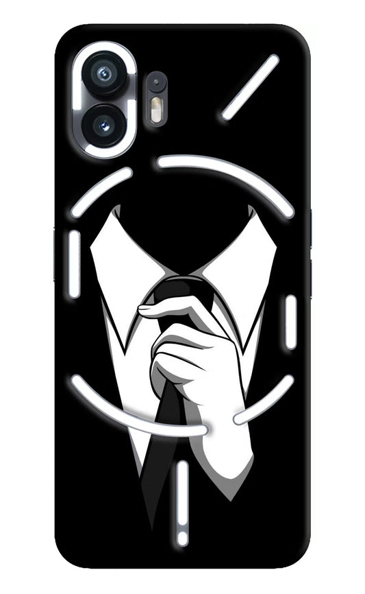 Black Tie Nothing Phone 2 Hard Case Back Cover by Casekaro