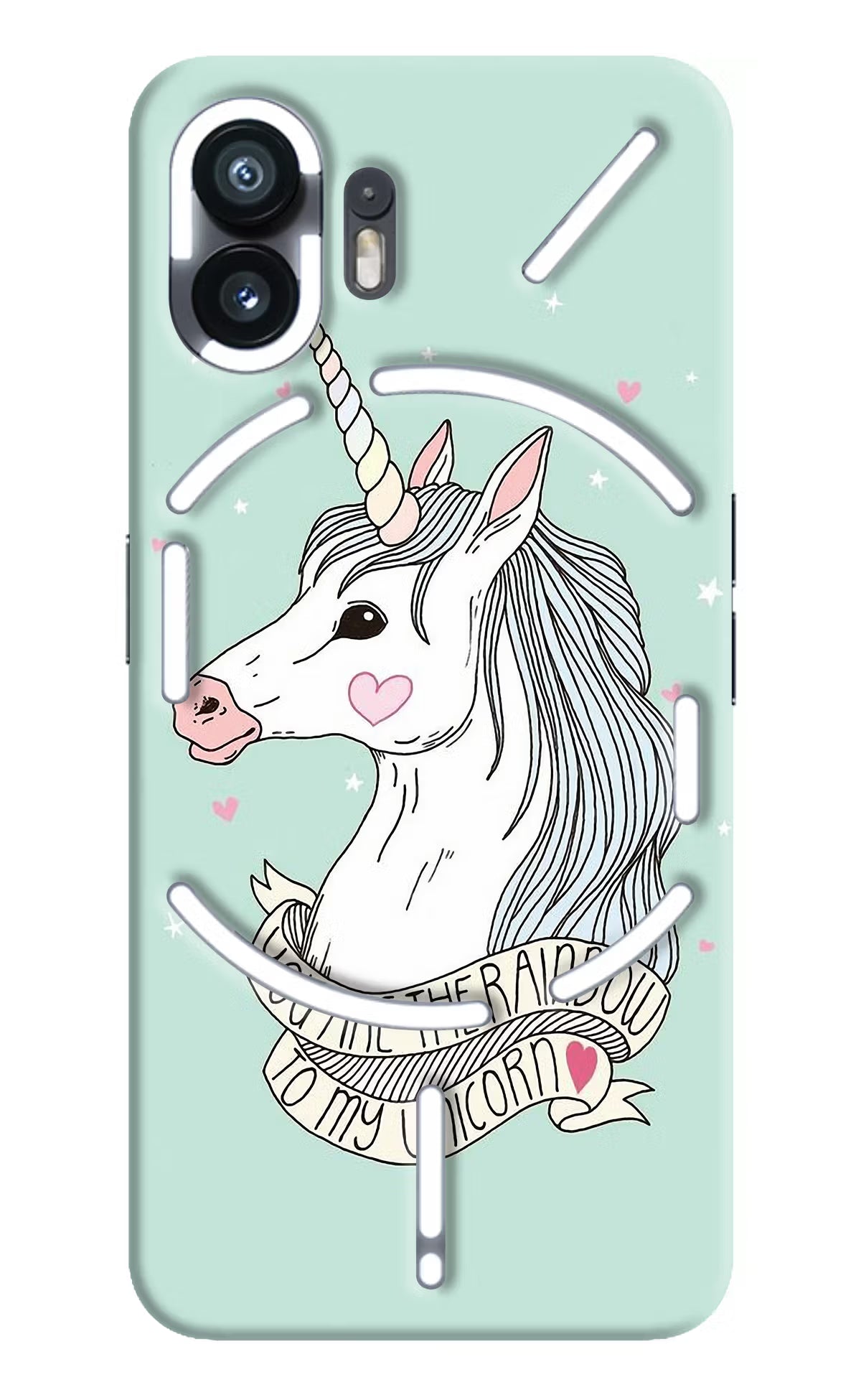 Unicorn Wallpaper Nothing Phone 2 Hard Case Back Cover by Casekaro