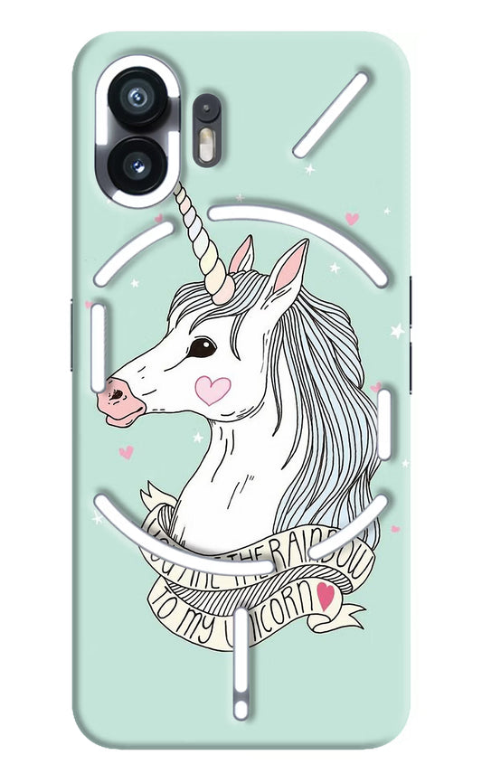Unicorn Wallpaper Nothing Phone 2 Hard Case Back Cover by Casekaro