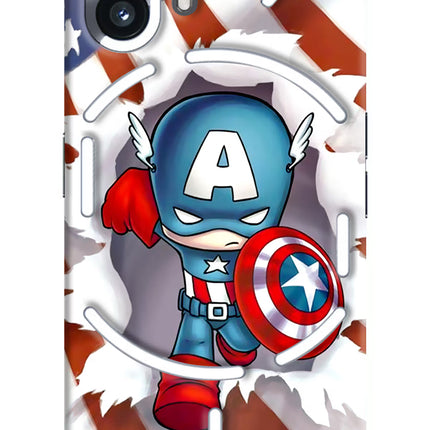 Captain America Nothing Phone 2 Hard Case Back Cover by Casekaro