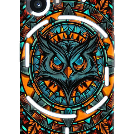 Angry Owl Art Nothing Phone 2 Hard Case Back Cover by Casekaro