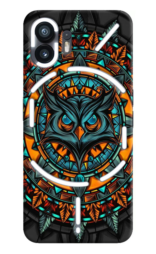 Angry Owl Art Nothing Phone 2 Hard Case Back Cover by Casekaro