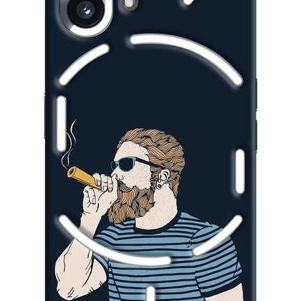 Smoking Nothing Phone 2 Hard Case Back Cover by Casekaro