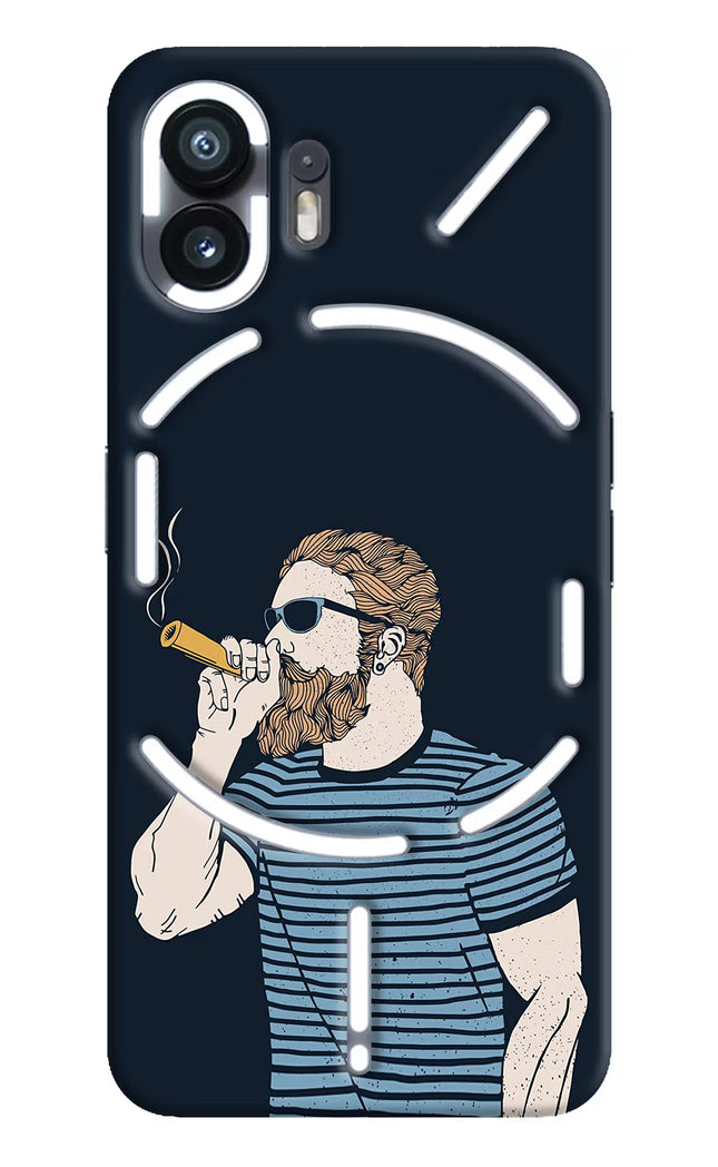 Smoking Nothing Phone 2 Hard Case Back Cover by Casekaro
