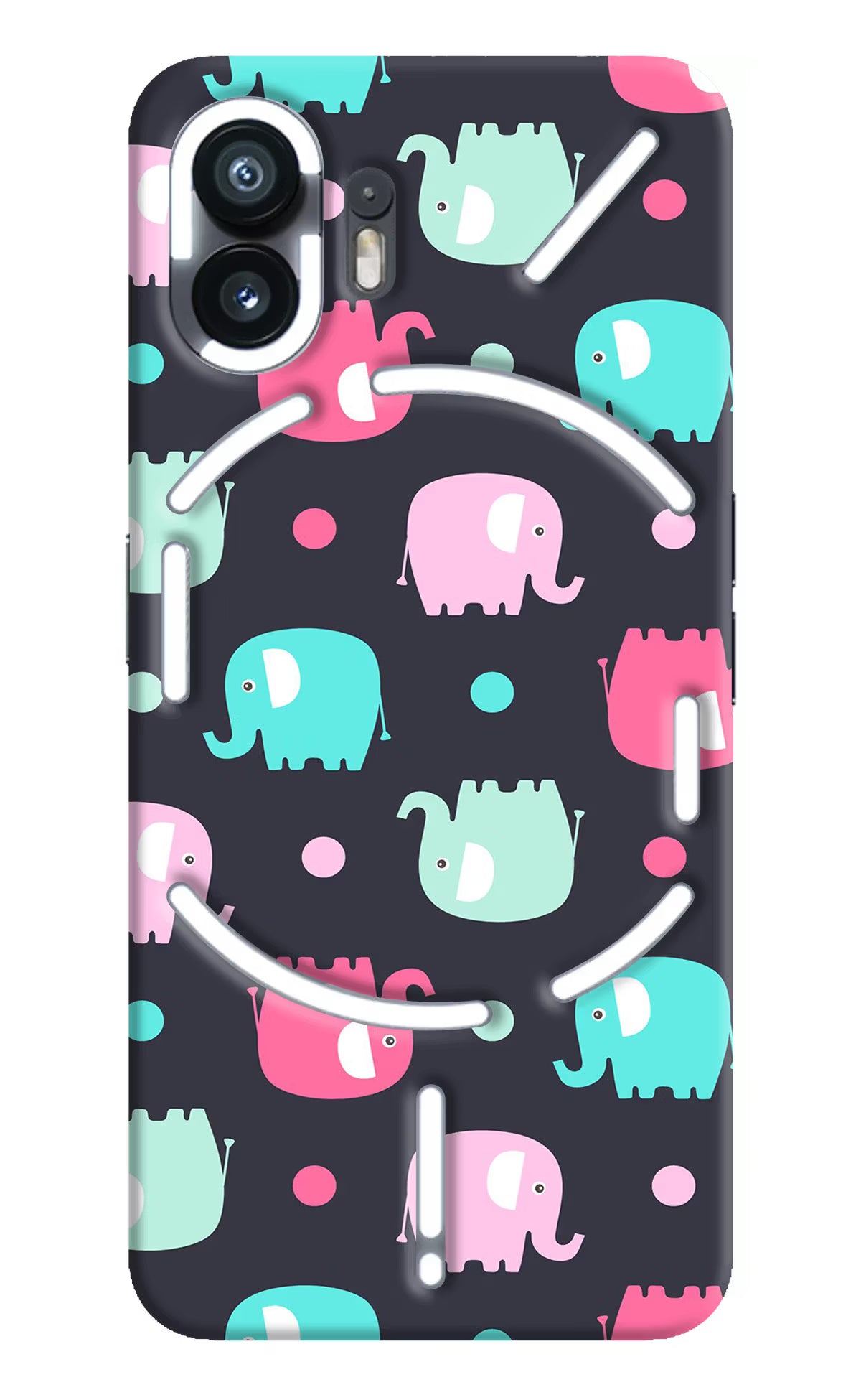 Elephants Nothing Phone 2 Hard Case Back Cover by Casekaro