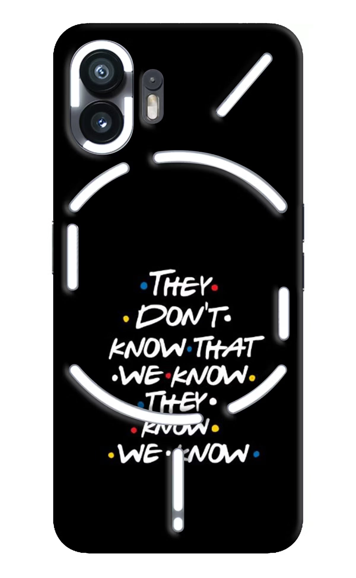FRIENDS Dialogue Nothing Phone 2 Hard Case Back Cover by Casekaro